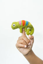 Load image into Gallery viewer, Chameleon Finger Puppet