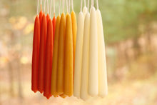 Load image into Gallery viewer, 7" Taper Candle / Candlestick / Dinner Candle / Beeswax: Lime green