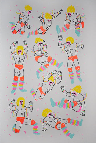 The Ultimate Warrior | Riso Print