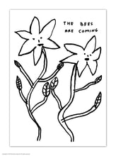 Load image into Gallery viewer, David Shrigley Postcard The Bees Are Coming