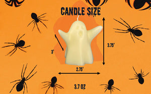 3.75In Cute Ghost Candle, halloween Ghost Scented Candle