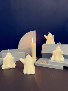 3.75In Cute Ghost Candle, halloween Ghost Scented Candle