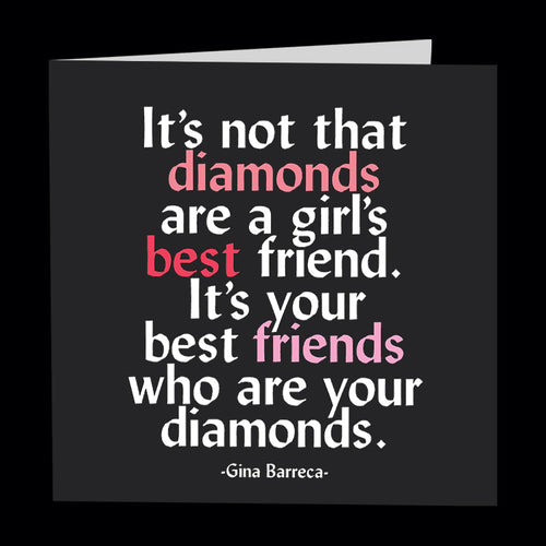 Card - Best Friends Are Diamonds