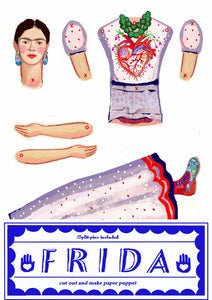 Frida K Cut and Make Paper Puppet